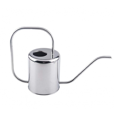 1L 1.5L Cylinder Shape Round Water Pot Stainless Steel Garden Flower Planter Pot Long Neck Nozzle Watering Can