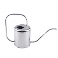 1L 1.5L Cylinder Shape Round Water Pot Stainless Steel Garden Flower Planter Pot Long Neck Nozzle Watering Can