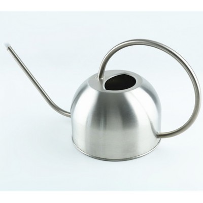 1400ml simple indoor and door kettle can round shape mirror polish watering can balcony stainless steel watering can